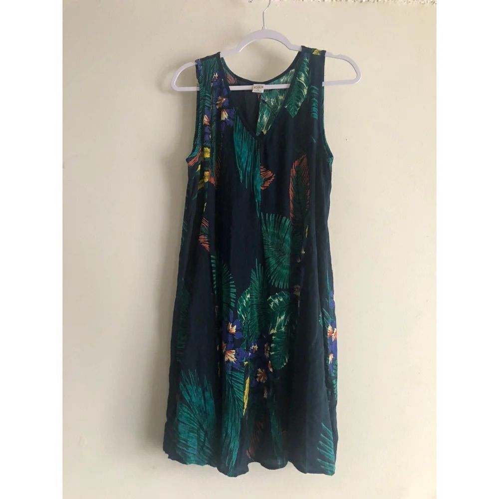 Women’s DRESS Tropical Leaf Print Size Small